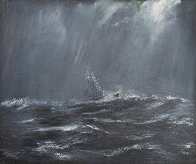 Gneisenau in a Storm North Sea 1940 by Vincent Alexander Booth